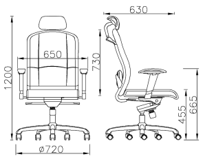 XW-F104職員辦公椅參數